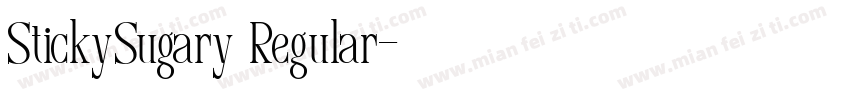 StickySugary Regular字体转换
